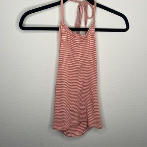 American Eagle stripe halter top